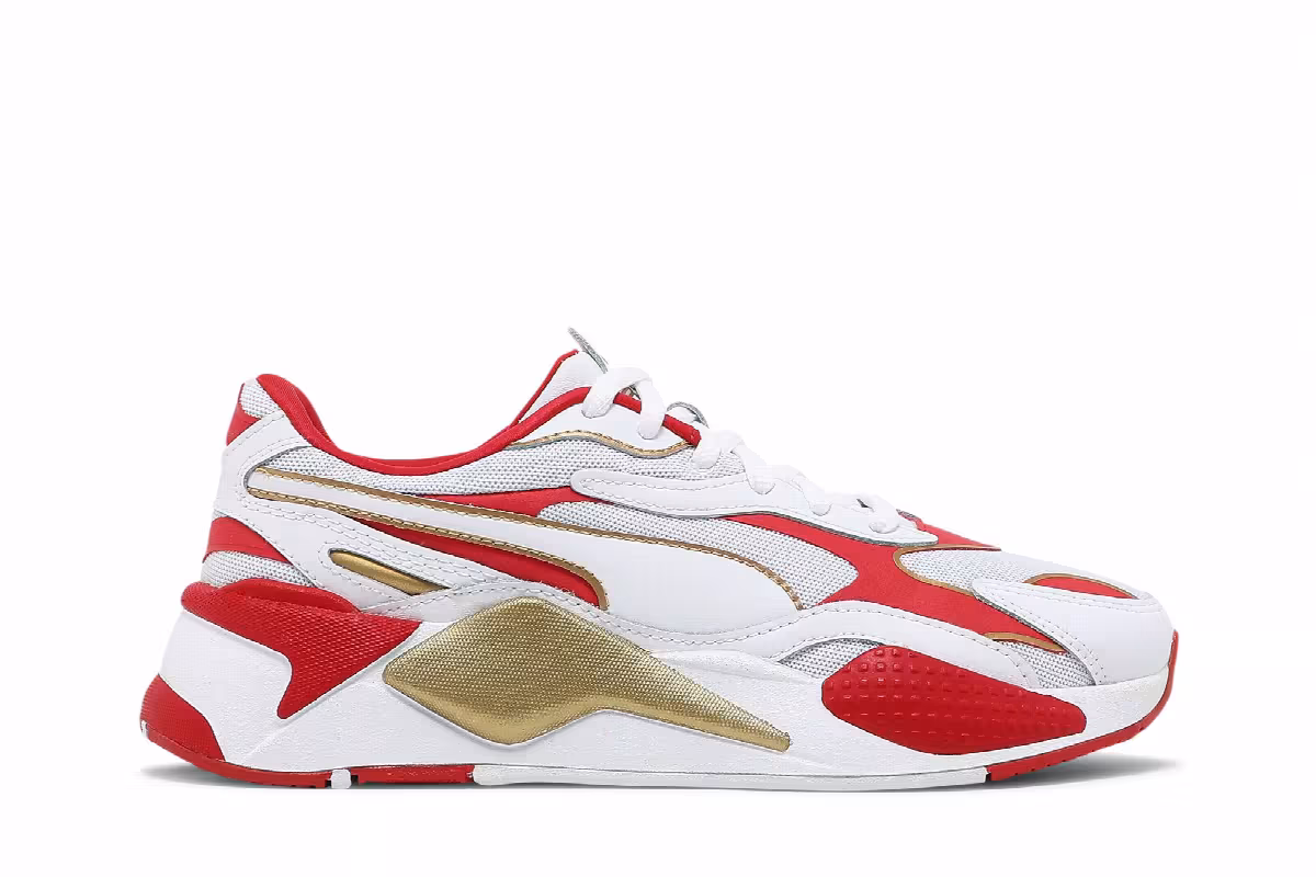 Puma Women's RS-X3 Varsity White High Risk Red, view 2
