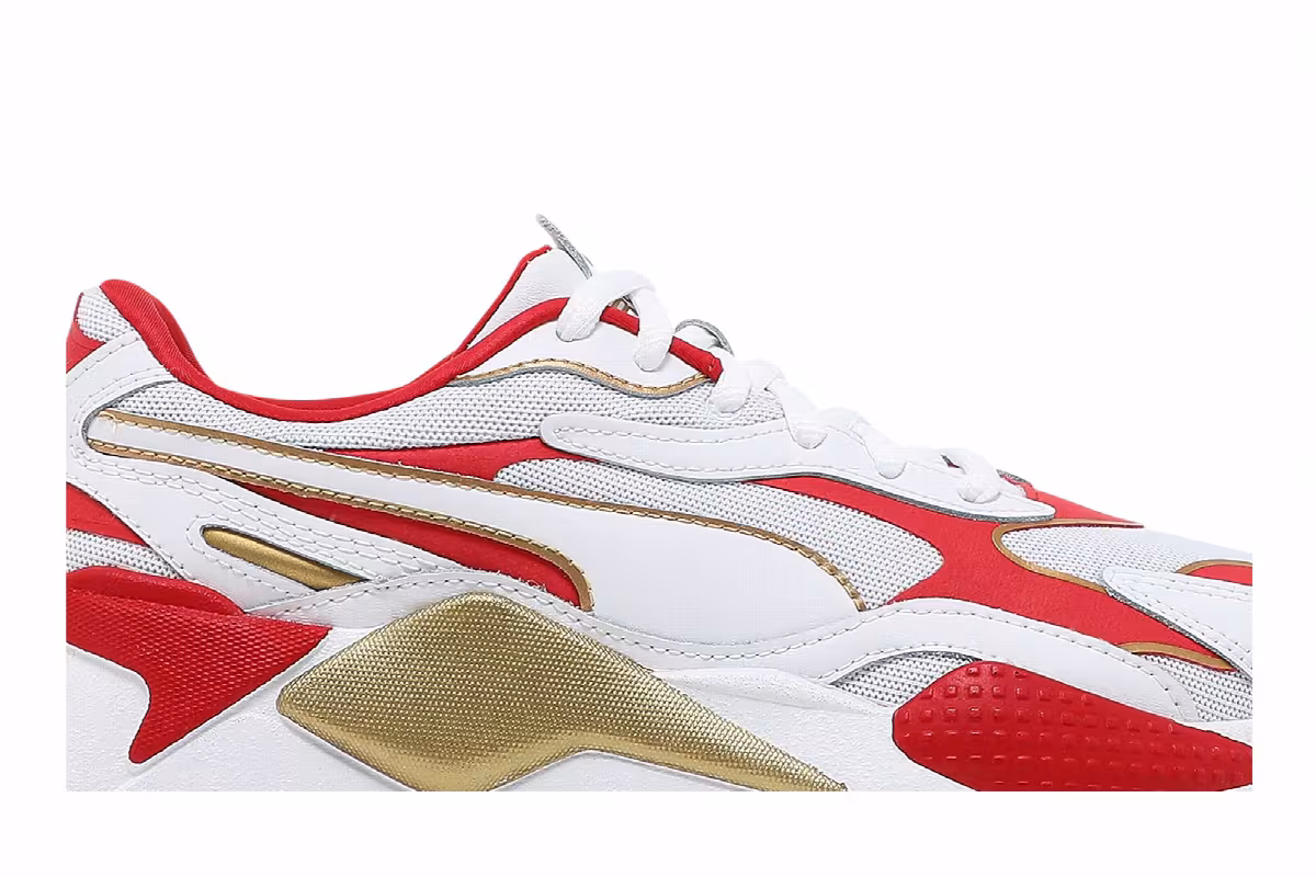 Puma Women's RS-X3 Varsity White High Risk Red, view 3