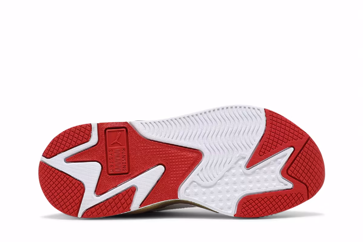 Puma Women's RS-X3 Varsity White High Risk Red, view 5