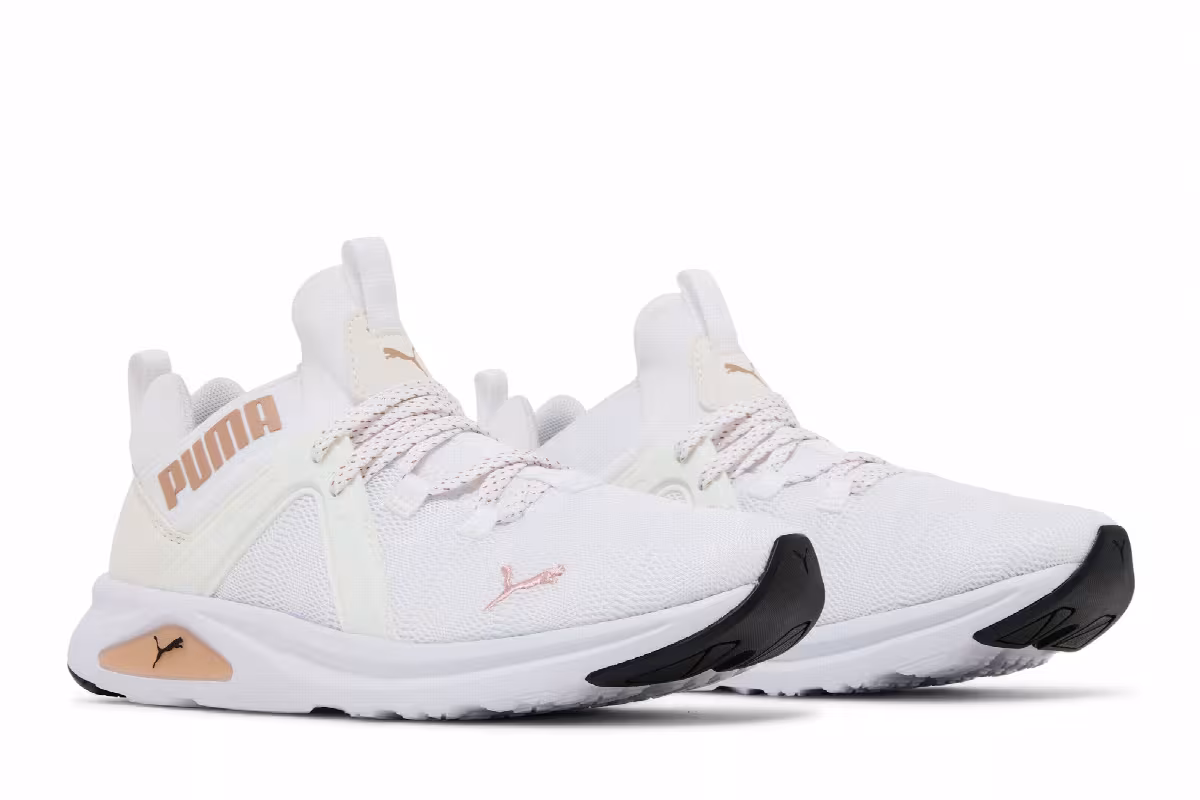 Puma Women's Enzo 2 Metal White Rose Gold, view 9