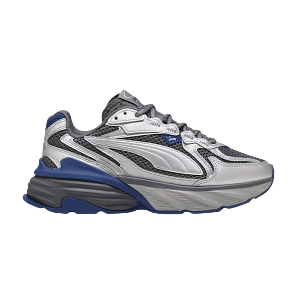 Puma Fade Big Kid Blue Jewel Silver