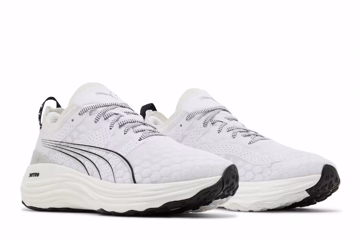 Puma ForeverRun Nitro White Black, view 9