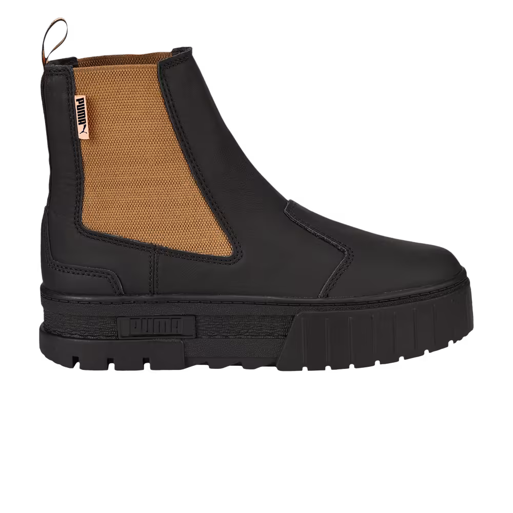 Puma Women's Mayze Pop Chelsea Boot Black Tiger's Eye