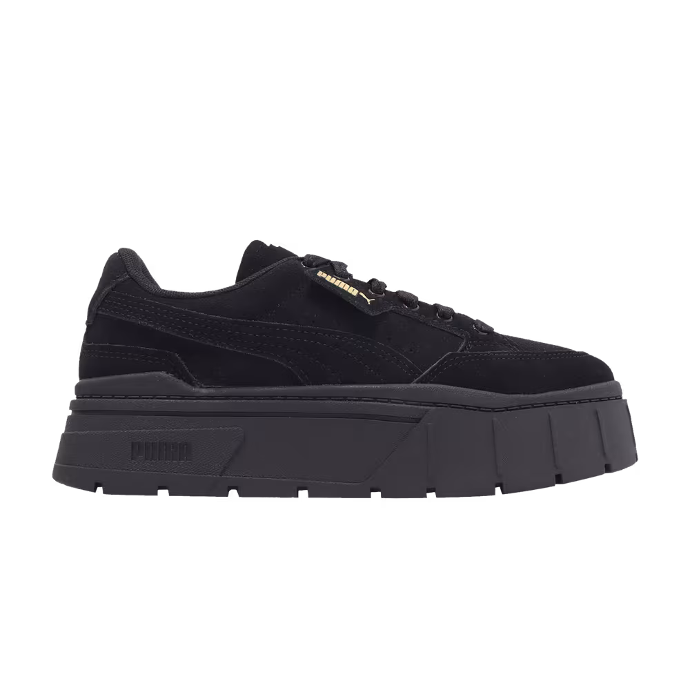 Puma Women's Mayze Stack Suede Black Gold