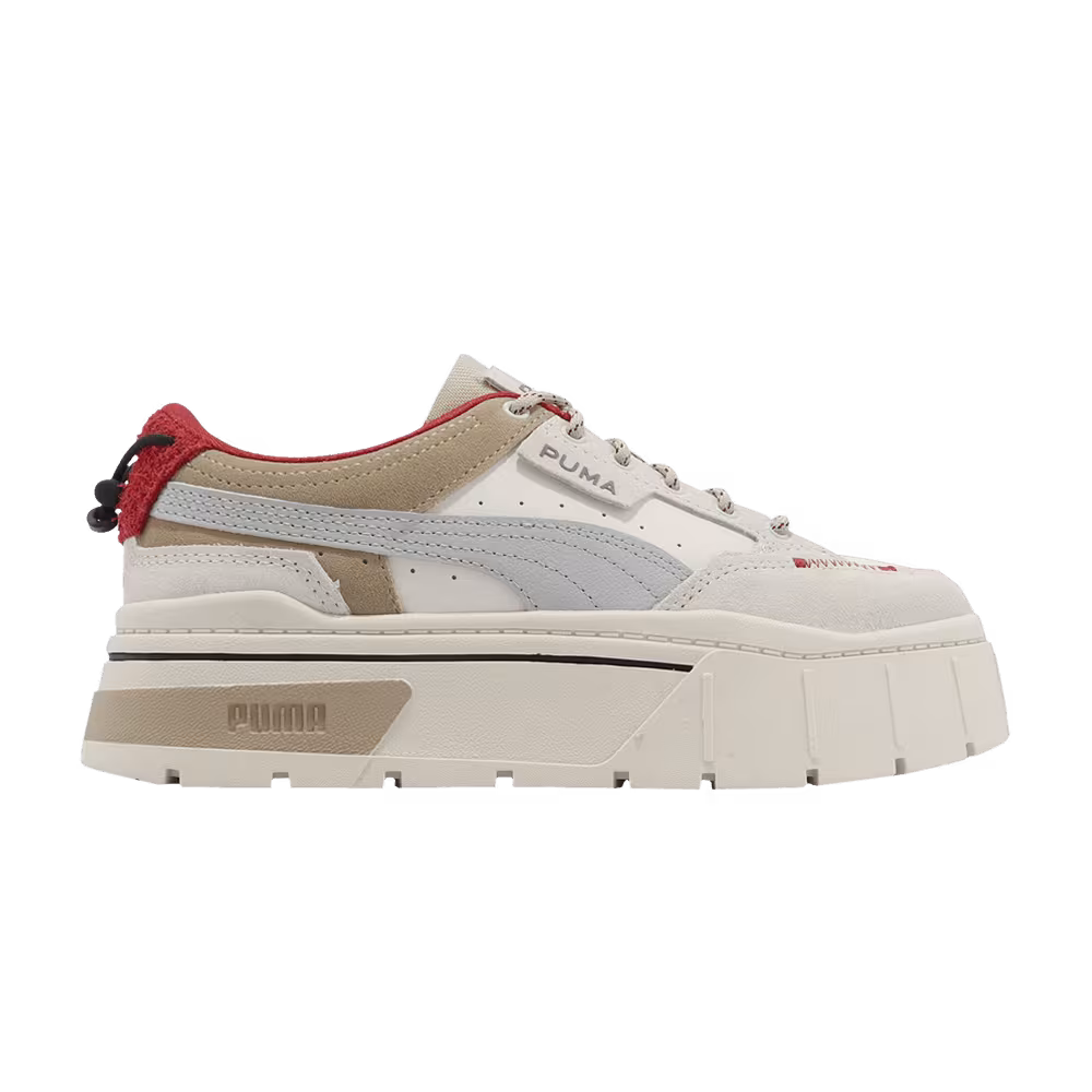 Puma Women's Mayze Stack Retro Grade - Vaporous Grey Red