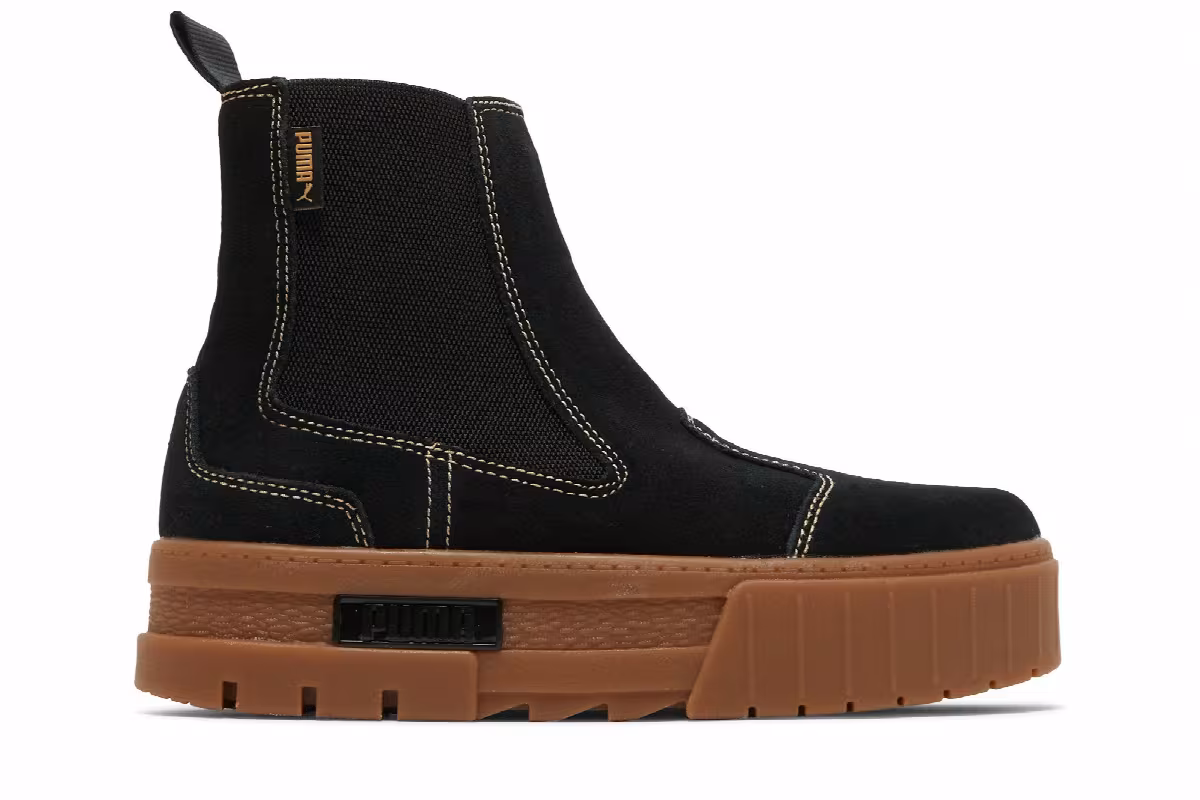 Puma Women's Mayze Chelsea Suede Black Gum, view 2