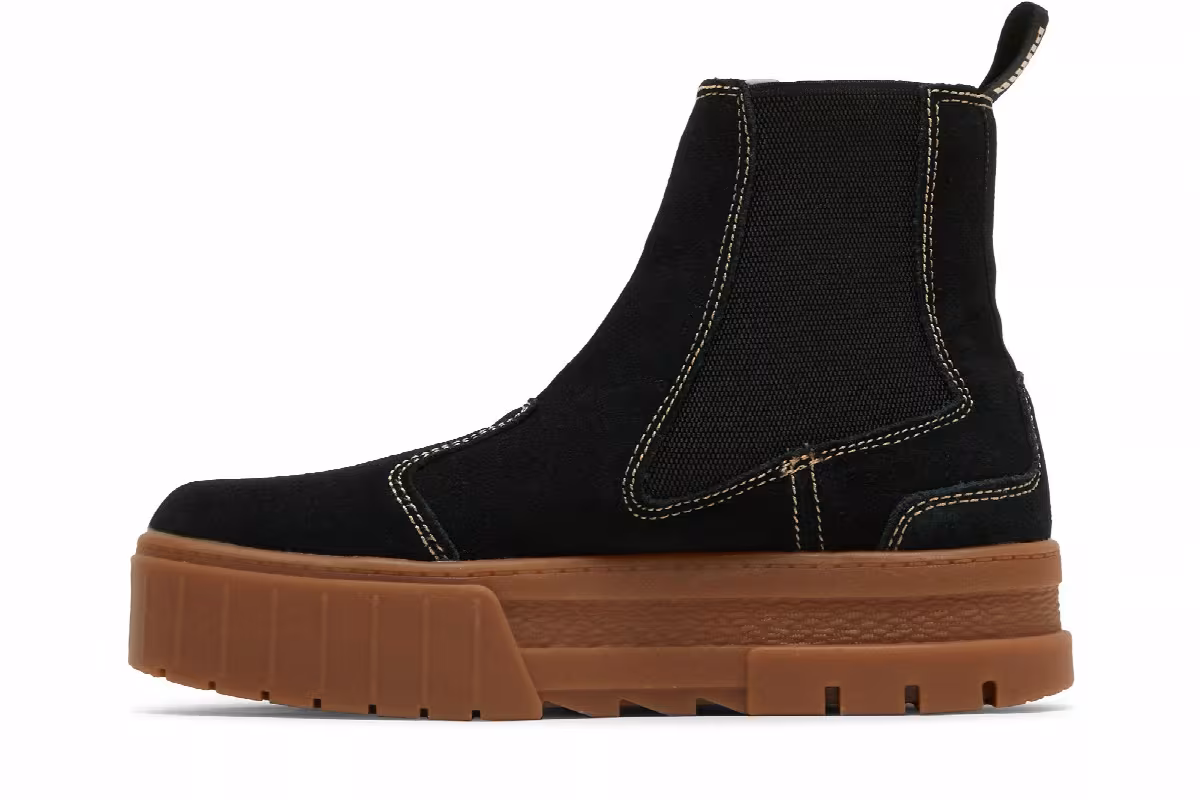 Puma Women's Mayze Chelsea Suede Black Gum, view 4