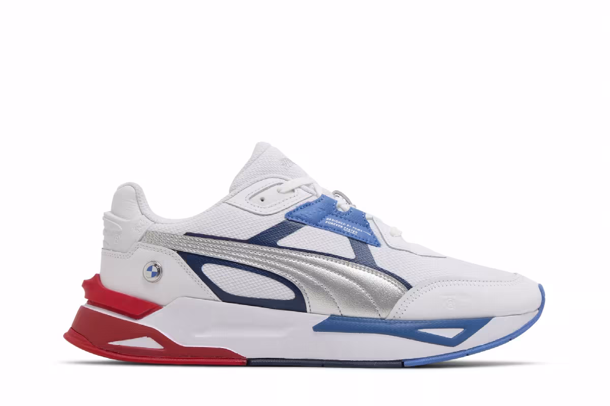 Puma BMW Motorsport x Mirage Sport White Silver Strong Blue, view 2