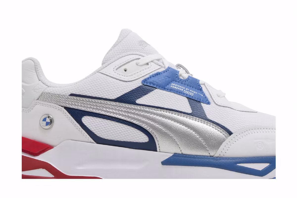 Puma BMW Motorsport x Mirage Sport White Silver Strong Blue, view 3