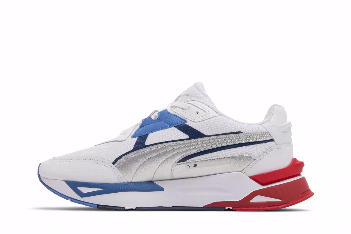 Puma BMW Motorsport x Mirage Sport White Silver Strong Blue, view 4