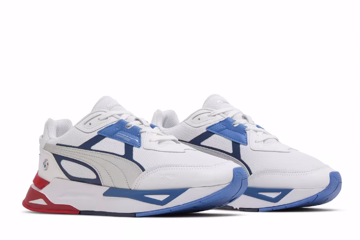 Puma BMW Motorsport x Mirage Sport White Silver Strong Blue, view 9