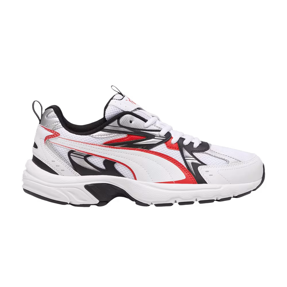 Puma Milenio Tech White Black For All Time Red
