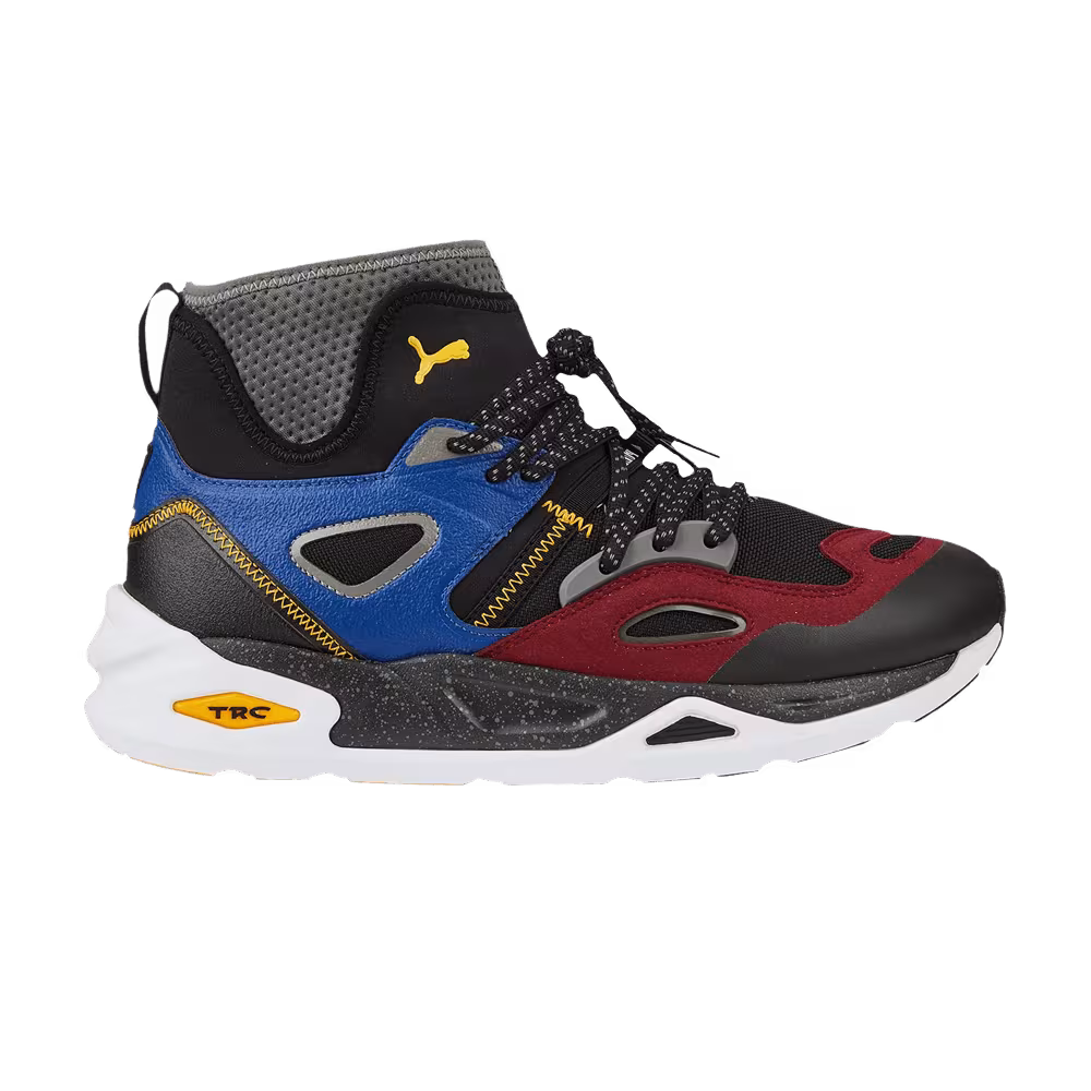 Puma TRC Blaze Mid Black Burgundy Blue