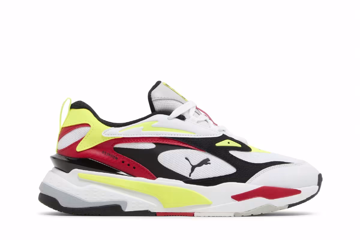 Puma RS-Fast Limits - White Safety Yellow, view 2