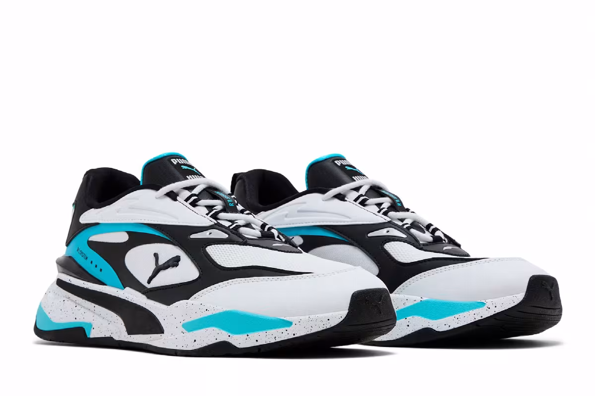 Puma RS-Fast Nano White Teal Speckled, view 9