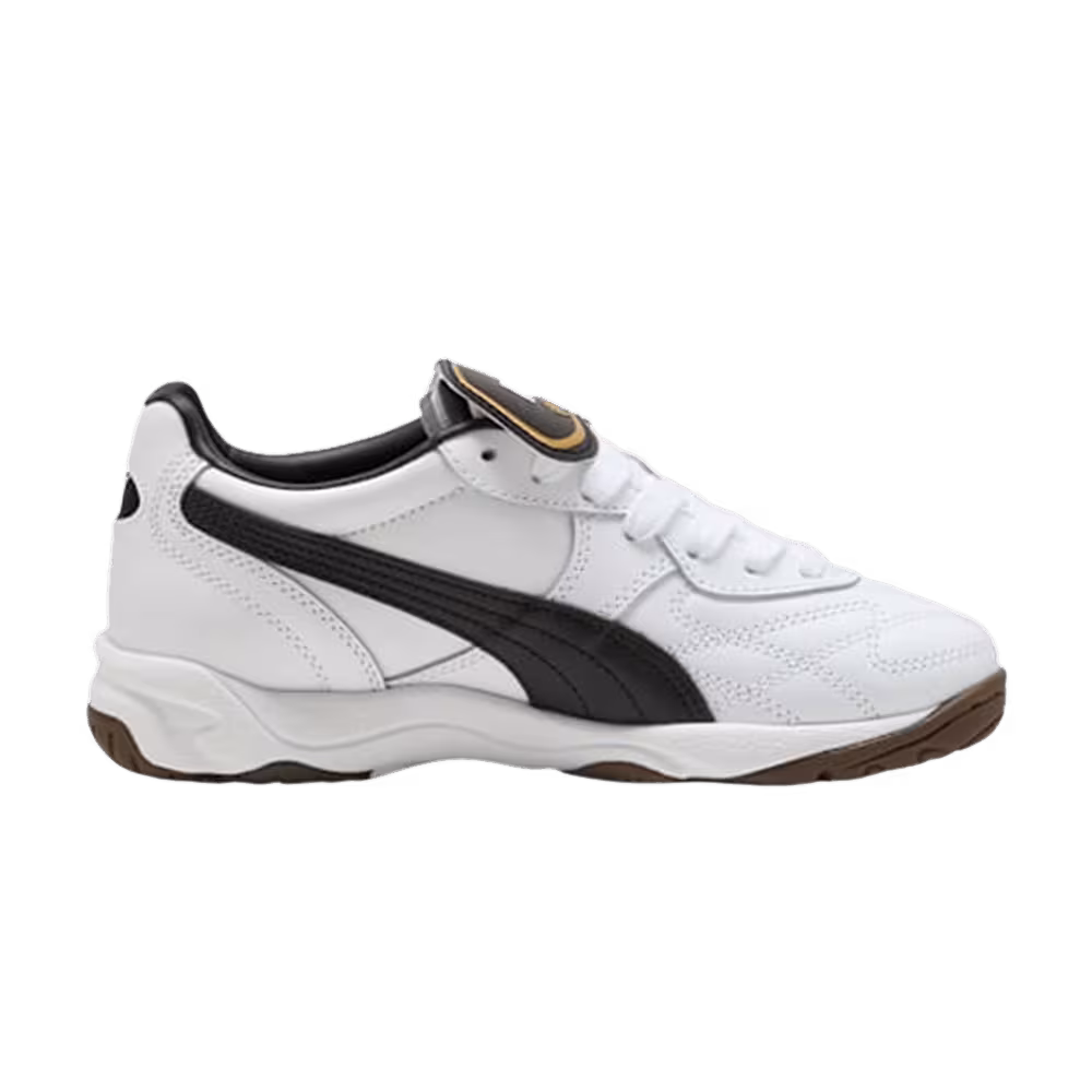 Puma King Indoor GS White Black