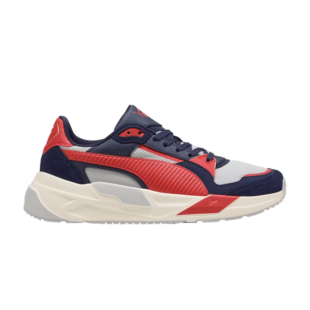 Puma Trinity 2 Light Gray Red Fire Navy