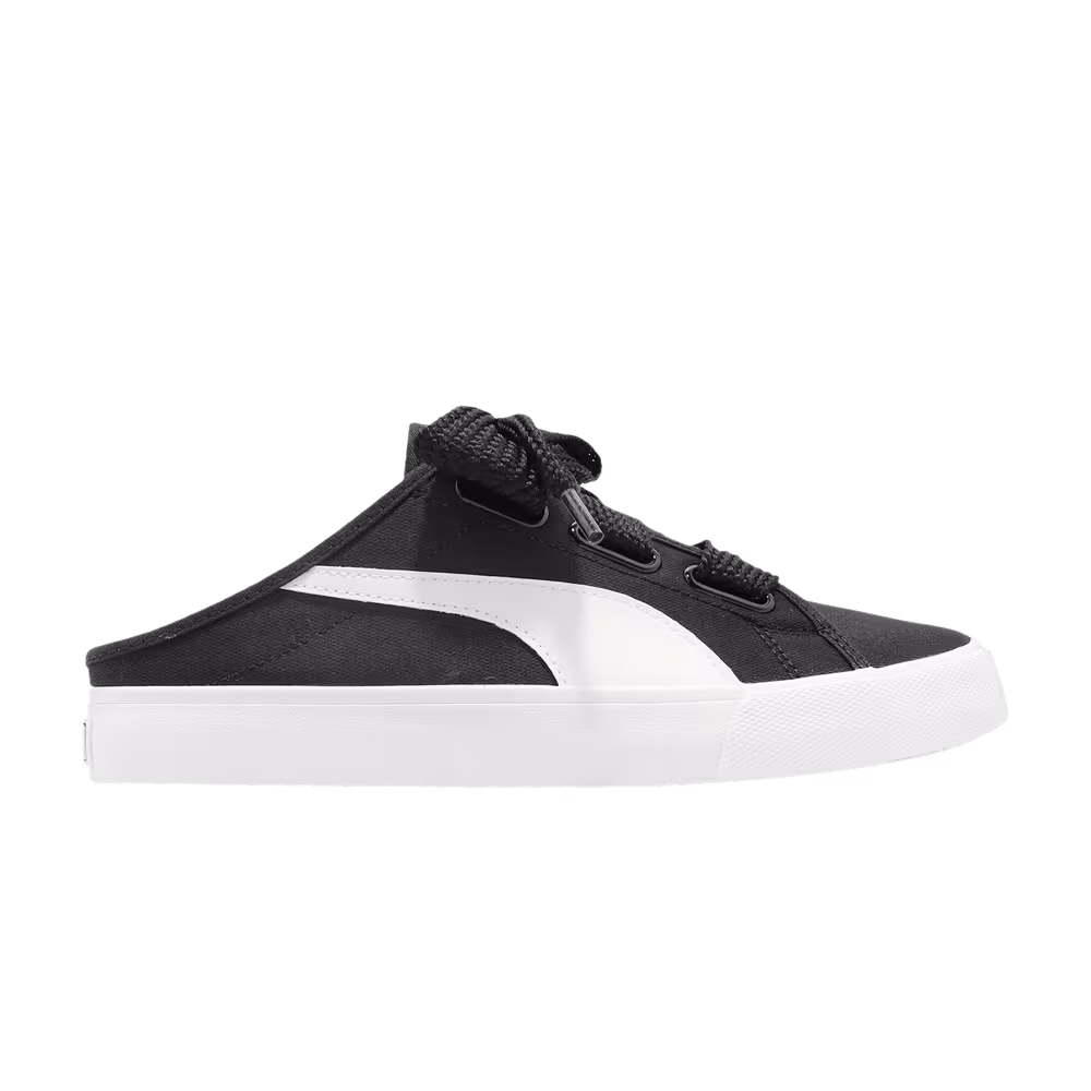 Puma Women's Bari Mule Ribbon Black White