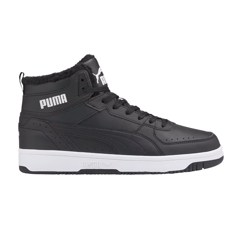 Puma Rebound Joy Fur - Black White