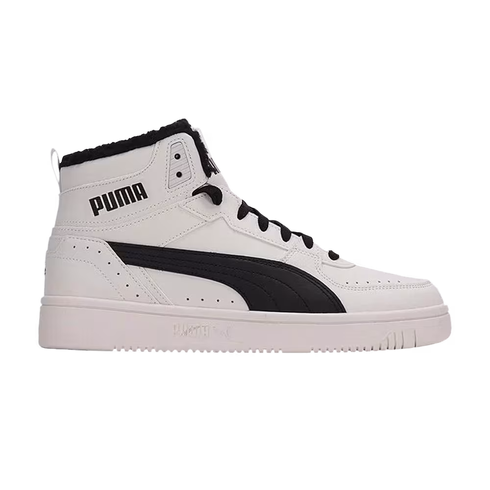 Puma Rebound Joy Fur - Whisper White Black