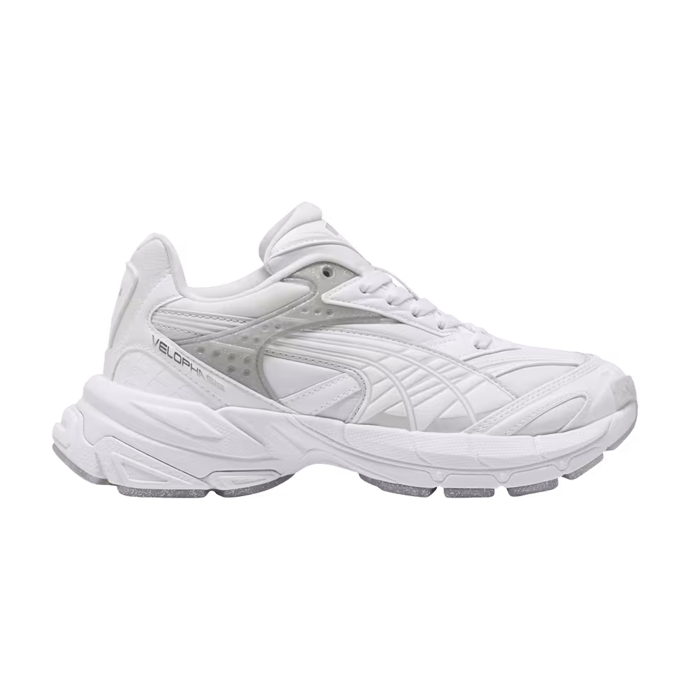 Puma Women's Velophasis Jelly Glitter White Silver
