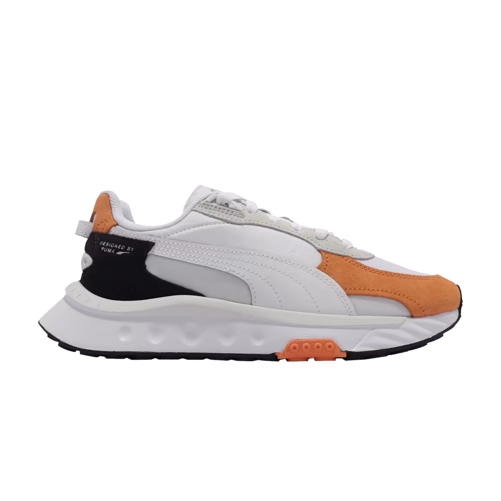 Puma Wild Rider Rollin White Vibrant Orange