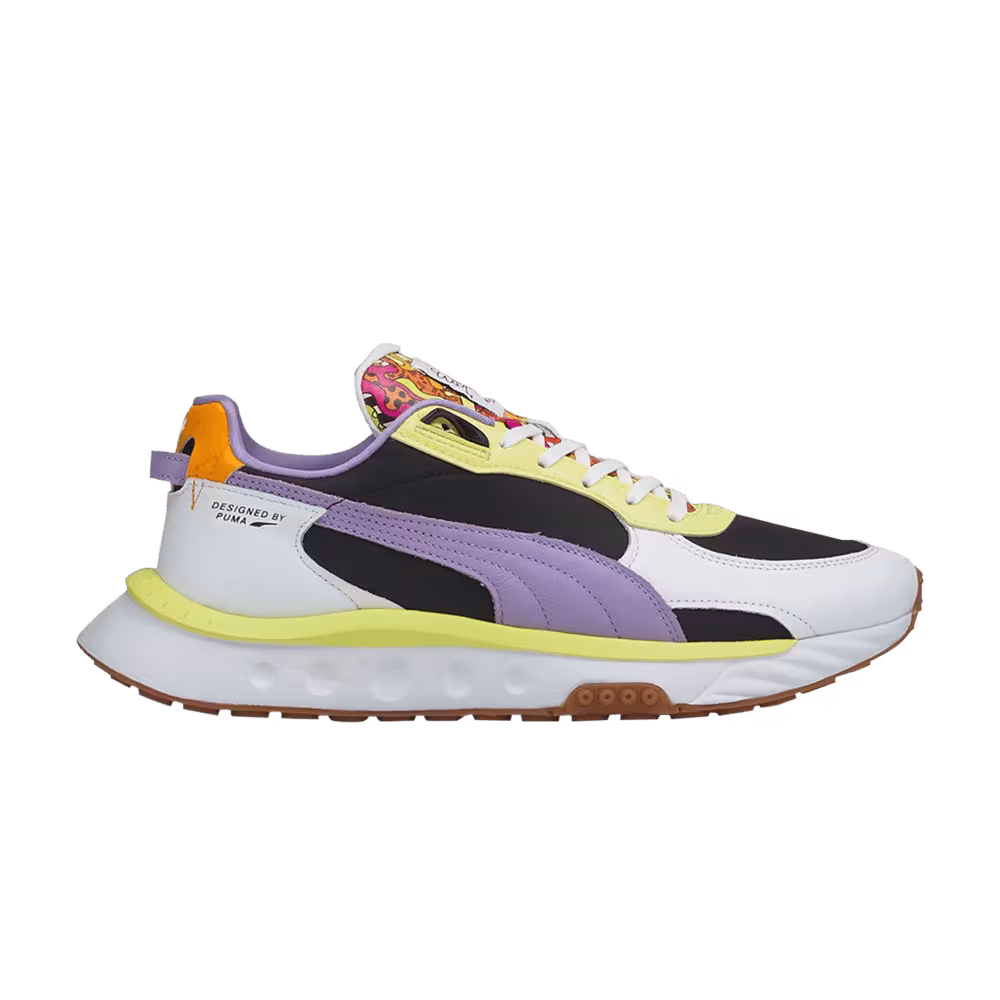 Puma Romero Britto x Wild Rider White Limelight Gum