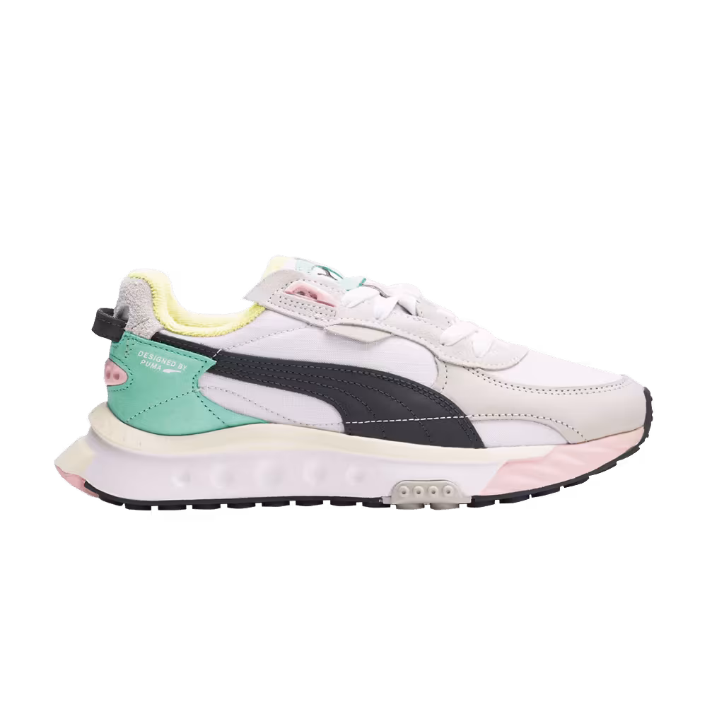 Puma Women's Wild Rider Layers White Ebony
