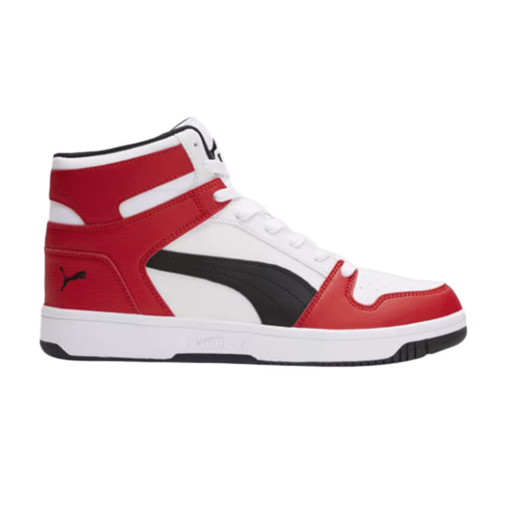 Puma Rebound LayUp SL White High Risk Red