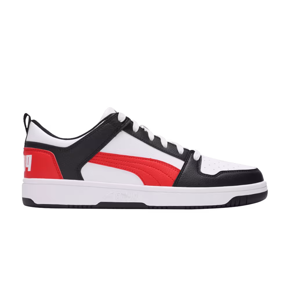 Puma Rebound LayUp Low SL White Poppy Red