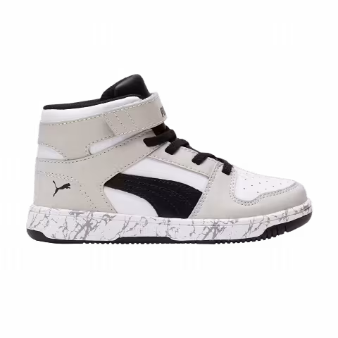 Puma Rebound LayUp Mid Little Kid 'Grey Violet Black'