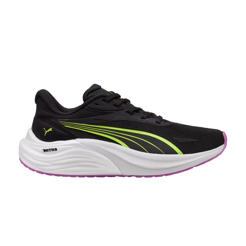 Puma Women's Electrify Nitro 4 Black Yellow Alert
