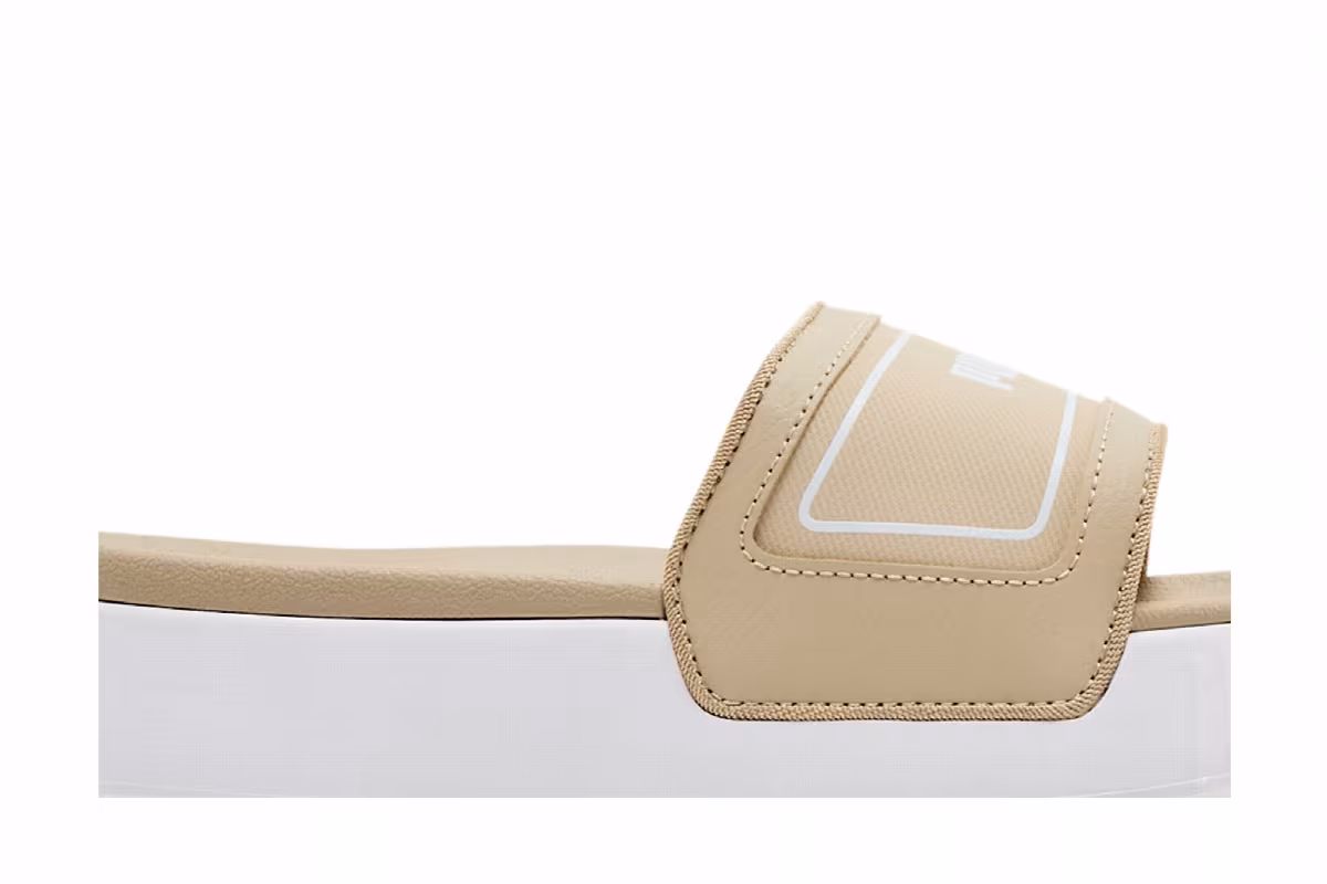 Puma Women's Karmen Slide Putty White, view 3