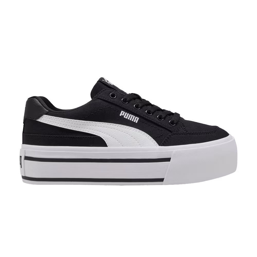 Puma Women's Court Classic Vulc FS Platform Black White