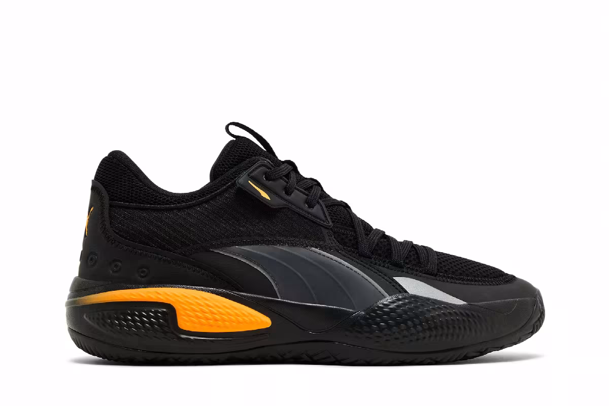 Puma Court Rider Pop - Black Vibrant Orange, view 2