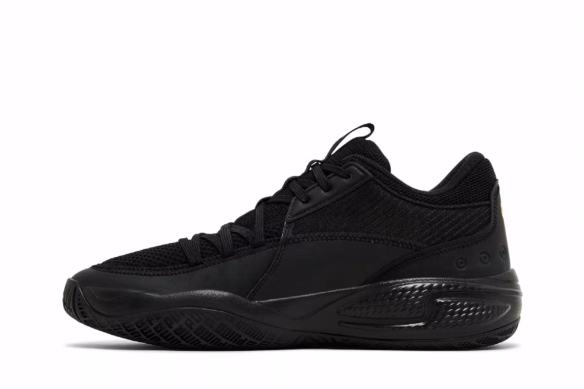 Puma Court Rider Pop - Black Vibrant Orange, view 4