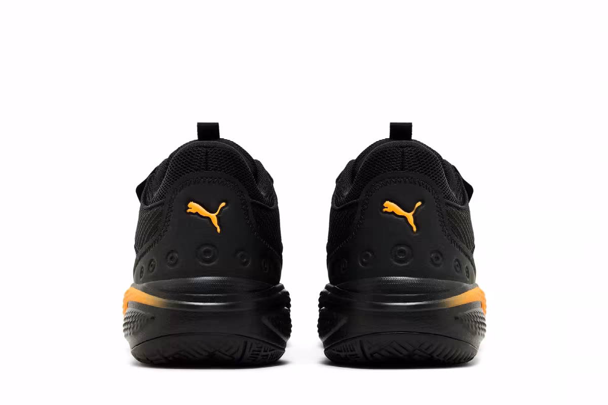 Puma Court Rider Pop - Black Vibrant Orange, view 7