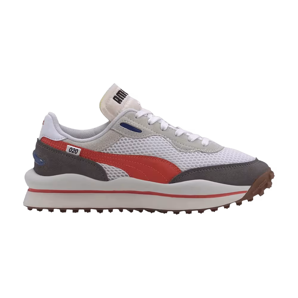 Puma Style Rider Stream On - White Orange