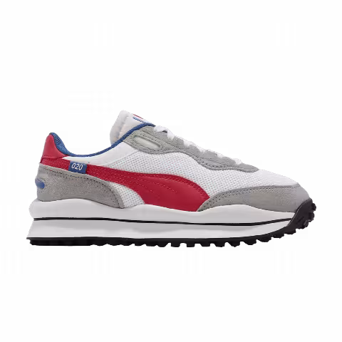 Puma Style Rider Play On SD Mesh 'White Scarlet'