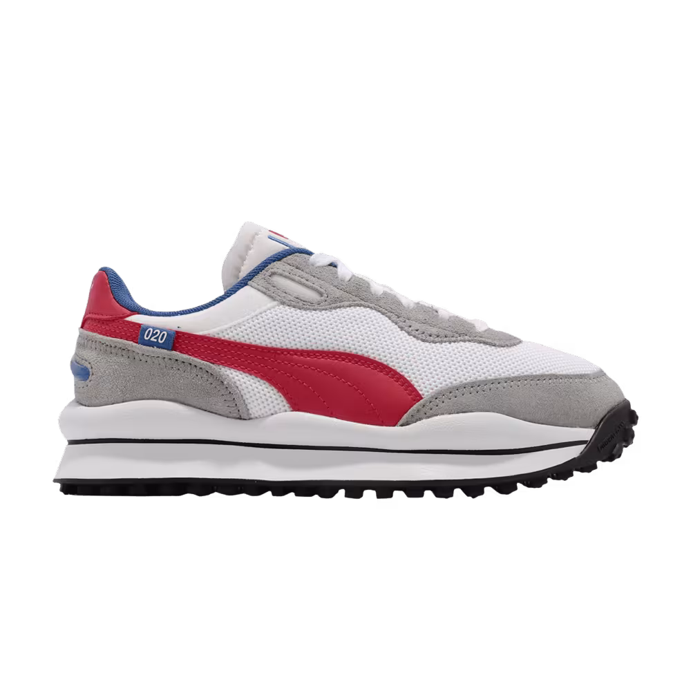 Puma Style Rider Play On SD Mesh White Scarlet