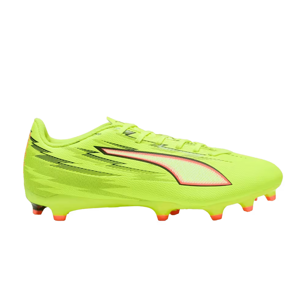 Puma Ultra Play 6 FG AG Yellow Alert Black Glowing Red Lime Squeeze