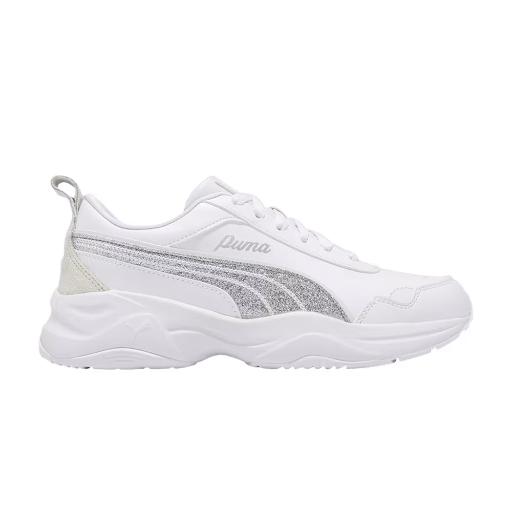Puma Women's Cilia Mode Glitter White Silver