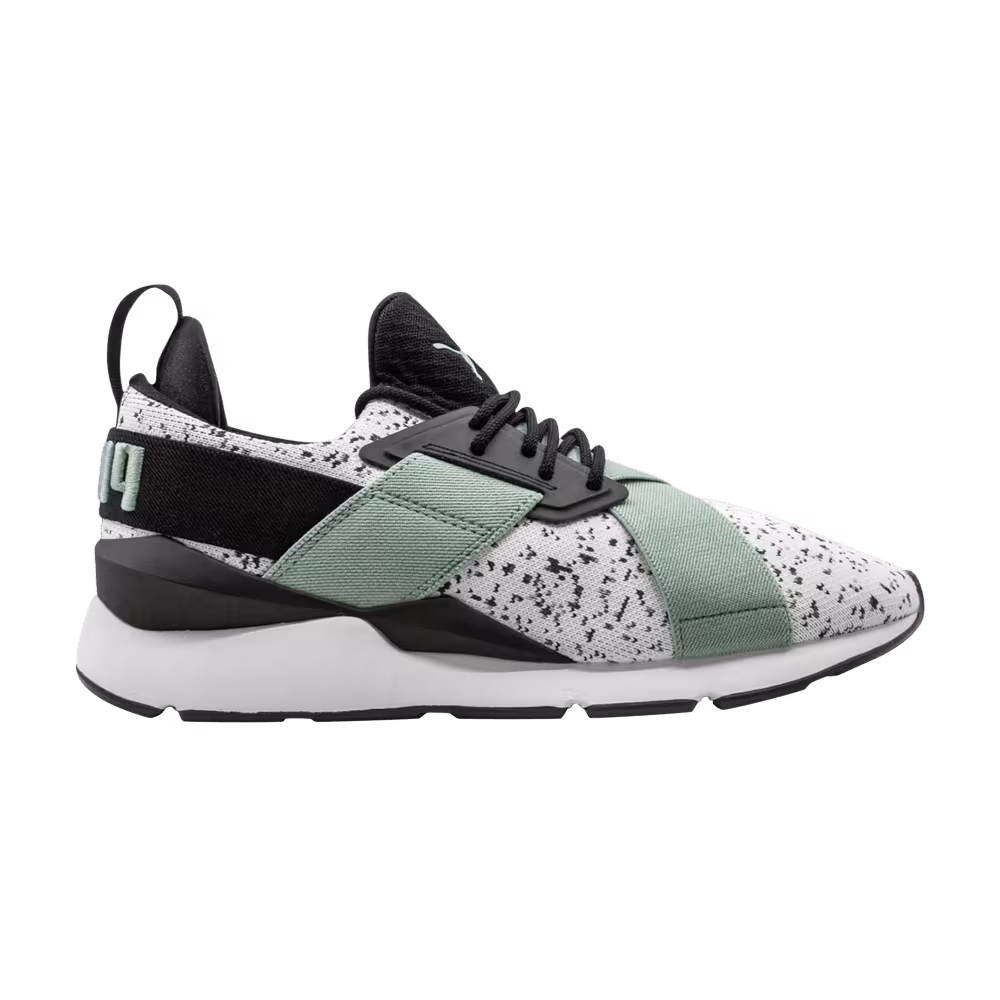 Puma Women's Muse Solstice White Aquifer Black