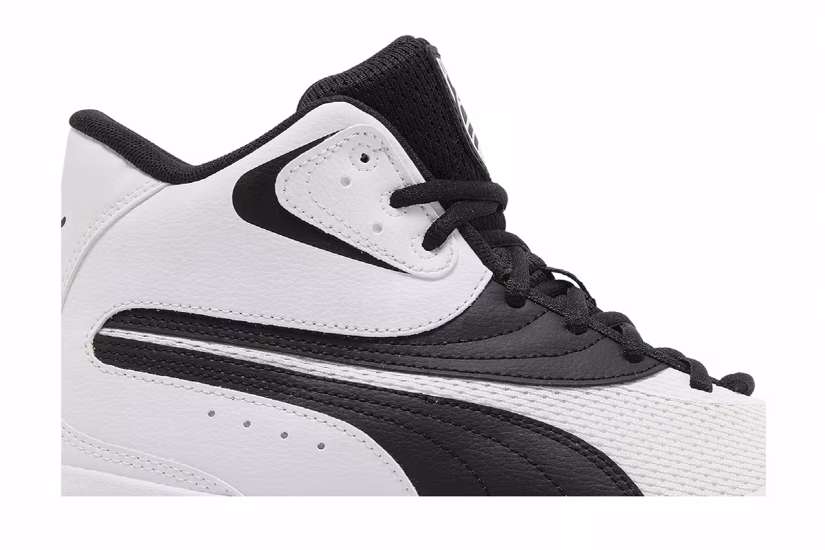 Puma Triple Mid White Black, view 3