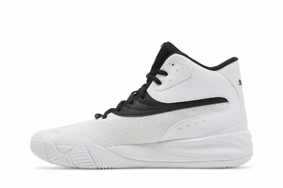 Puma Triple Mid White Black, view 4