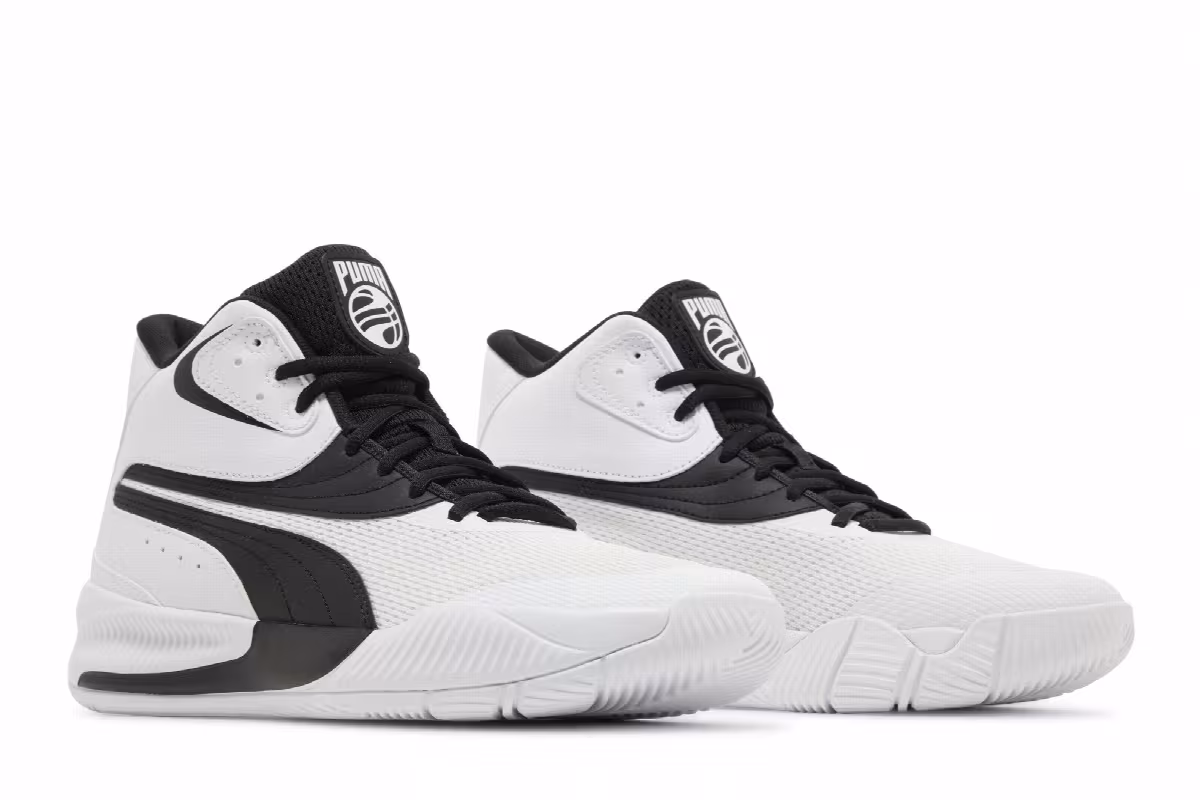 Puma Triple Mid White Black, view 9