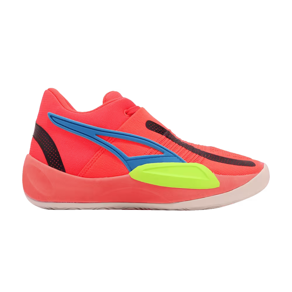 Puma Rise Nitro Fiery Coral Lime Squeeze