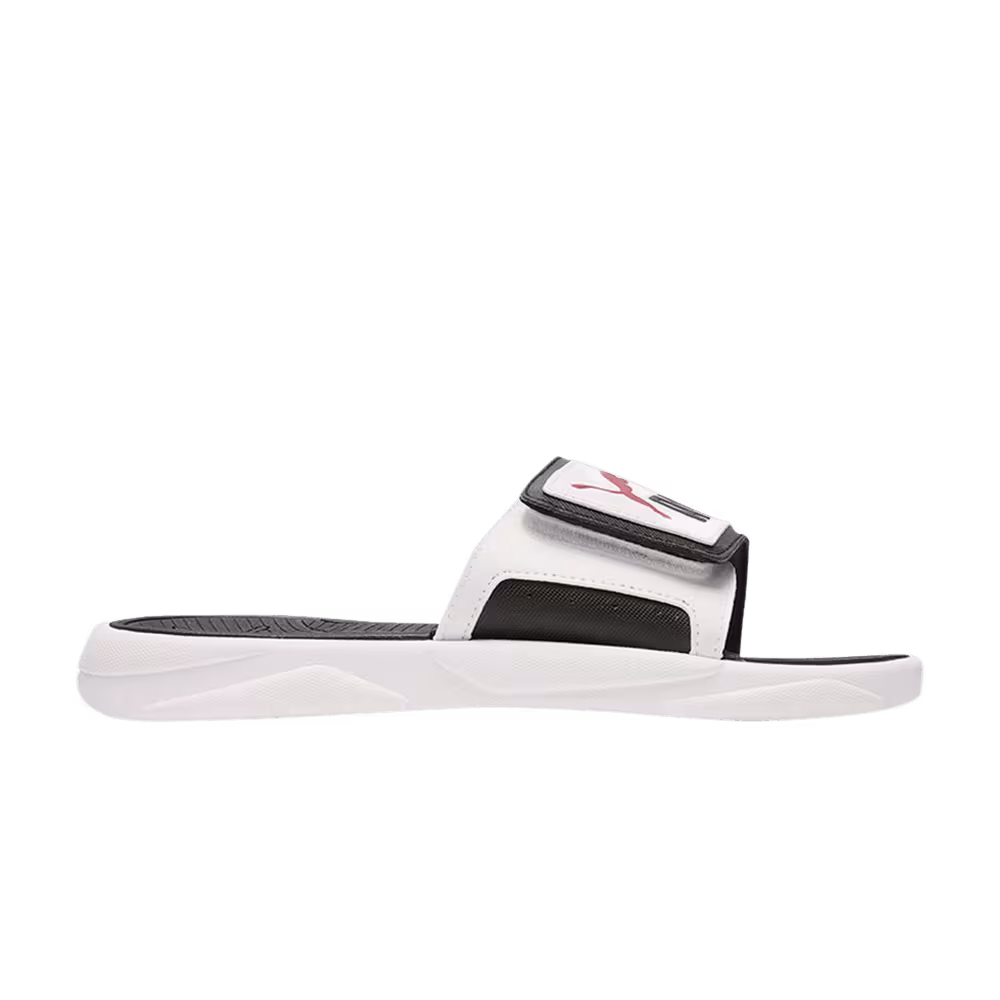 Puma Royalcat Comfort Slides White Black Chili Pepper