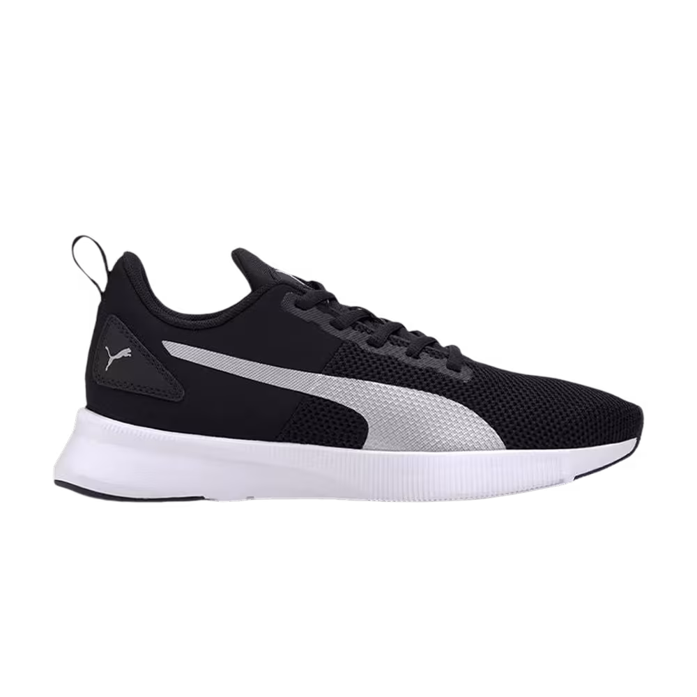 Puma Flyer Runner Black Metallic Silver