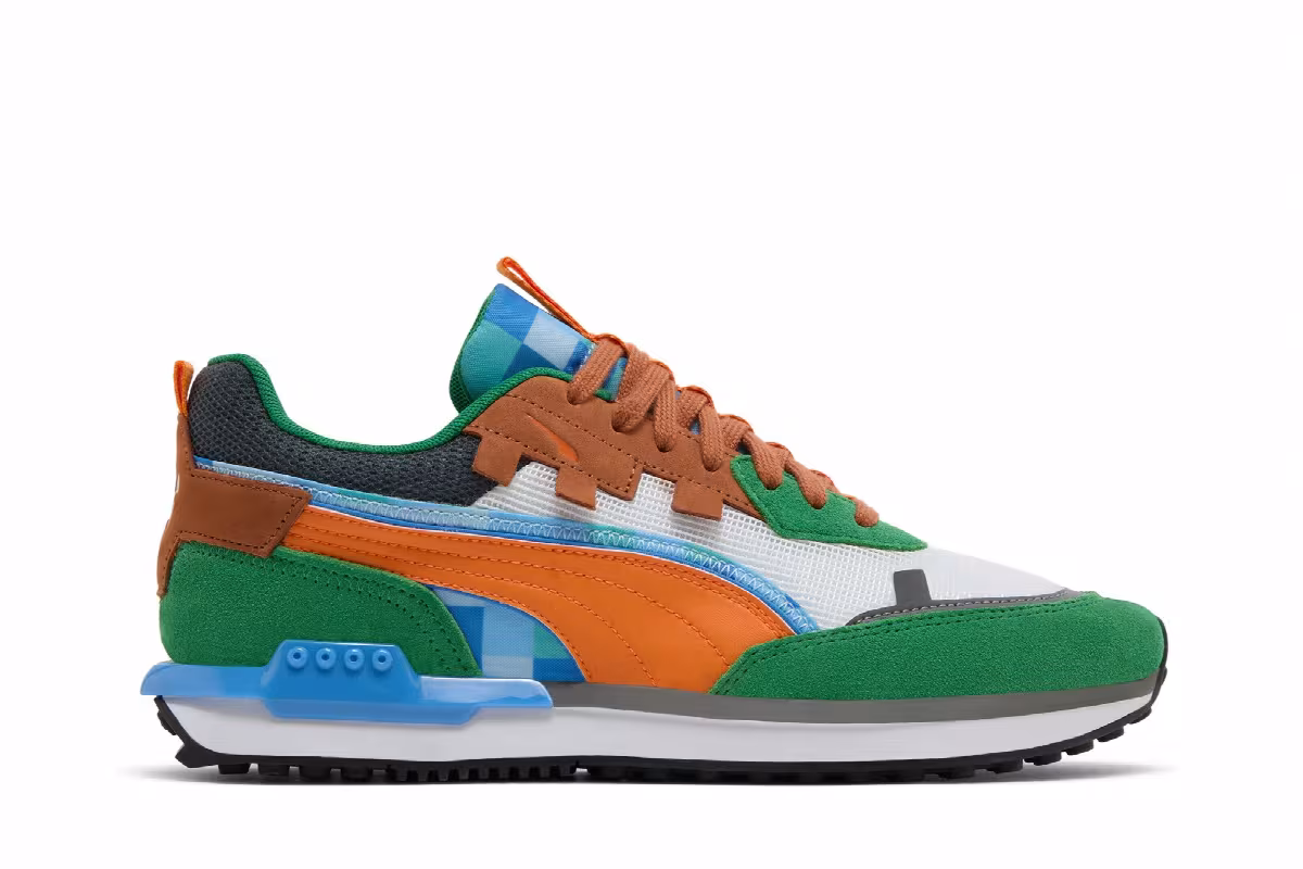 Puma Minecraft x City Rider Grass Block, view 2